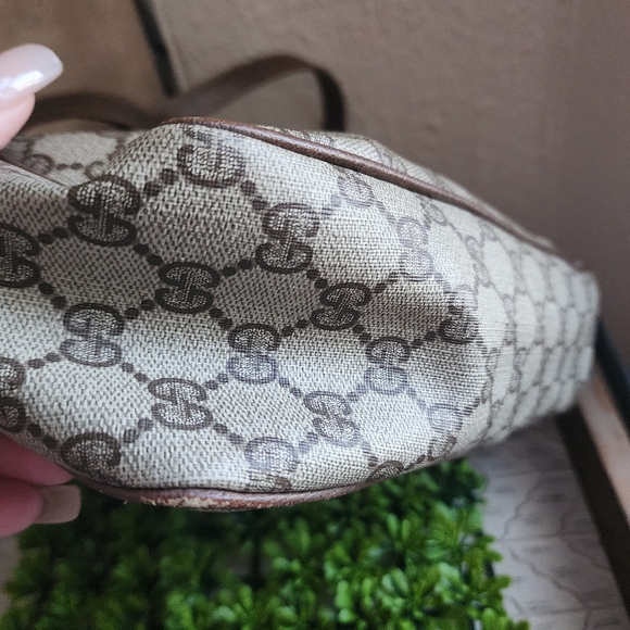 xx SOLD xx SOLD XX SOLD Gucci Brown Canvas GG Supreme Ophidia Shoulder Bag - Picture 5 of 15